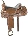 Blue River Ostrich Seat Cutting Cutter Saddle