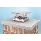 Homesaver 14607 13 Inch x 13 Inch HomeSaver Pro Stainless Steel Chimney Cap 304-alloy 18-ga. Base An