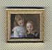 Dollhouse Artwork Framed Print of 2 Young Victorian Girls