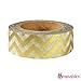 allydrew Striped Japanese Washi Masking Tape - Gold Chevron