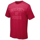 Nike Georgia Bulldogs Red Pocket Tissue T-shirt