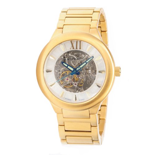 Android Women's AD510BG Radius Skeleton Automatic Gold Tone Bracelet Watch