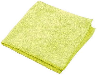 Microworks 2501-Y-DZ Value Microfiber Towel, 12" x 12", Yellow (Pack of 12)