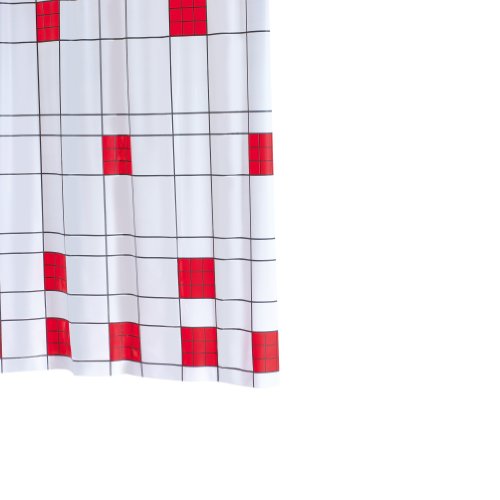 Ridder 323960-350 Duschvorhang Vinyl 180 x 200 cm Tile rot