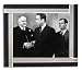 HUMPHREY BOGART AS SAM SPADE, SYDNEY GREENSTREET AS KASPER GUTMAN, ELISHA COOK JR. AS WILMER COOK FROM THE MALTESE FALCON #1 - BLACK & WHITE Movie Photo - Luxury Framed 25x20cm Photograph (Colour choice of Four Section Mirror and Black Glass Frame or Real Capiz Shell Frame)