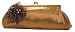 Satin Clutch with a Beaded Flower Evening Bag - (Lucia)