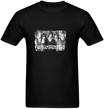 Ningfans Men's Buffalo Springfield (2) tshirt XXL Black