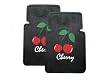 Set of 2 Universal-Fit Front Rubber Floor Mats - Cherry