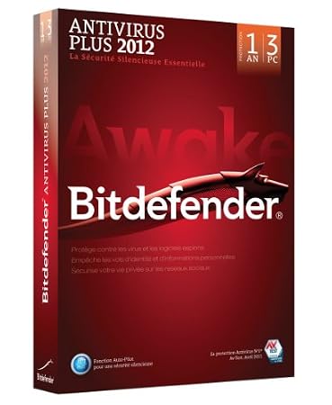 Bitdefender Antivirus Plus 2012 (3 postes, 1 an)