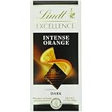 Lindt Excellence Intense Orange Dark Chocolate Bar, 3.5-Ounce Packages