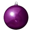 Shiny Purple Passion Commercial Shatterproof Christmas Ball Ornament 12" (300MM)