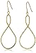 Amazon Collection Sterling Silver Twist Drop Earrings