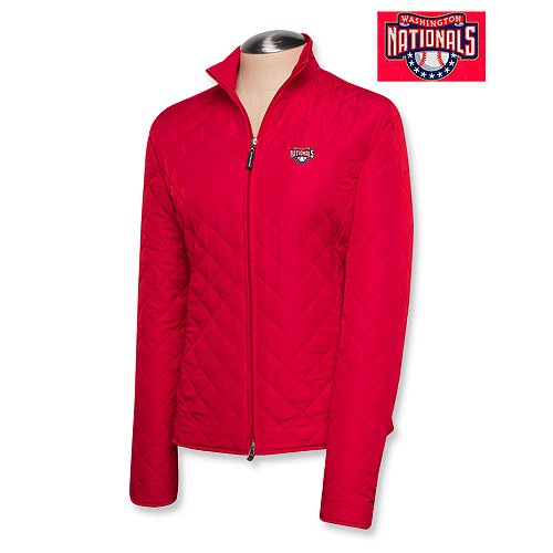 Washington Nationals Women's Quilted Jacket By Cutter & Buck Large