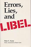 Errors, Lies, and Libel