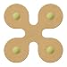 Epicurean Cutting Surfaces 8-Inch Square Flower Trivet, Natural