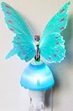Butterfly Optic Fiber Color Changing Night Light Show - Blue