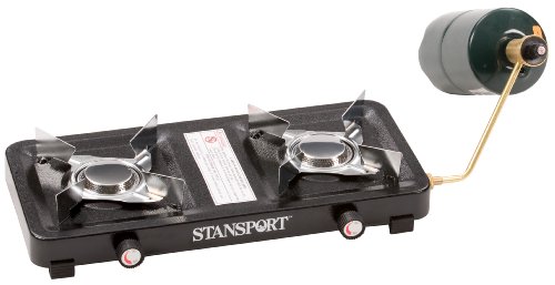 Stansport Two Burner Propane Stove - Black