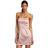 French Connection Women's Caramel Cotton Strapless Dress