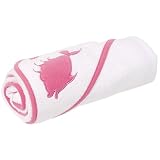 Tropical Hooded Towel in Pink Fish by Elegant Baby by