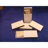 50 Plain White Cover Wooden Matches Box Matches