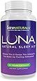 LUNA - #1 Natural Sleep Aid on Amazon - Herbal, Non-Habit Forming Sleeping Pill (Made with Valerian, Chamomile, Passionflower, Lemon Balm, Melatonin & More!) - IntraNaturals Lifetime Guarantee