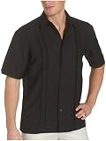 Cubavera Mens Short Sleeve Linen Rayon Woven Shirt