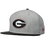 NCAA Georgia Bulldogs Bind Back 9Fifty Snapback Cap, Medium/Large, Gray