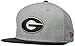 NCAA Georgia Bulldogs Bind Back 9Fifty Snapback Cap, Medium/Large, Gray