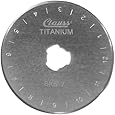 Clauss Titanium Bonded Rotary Cutter Replacement Straight Blades, Pack of 2, 45 mm