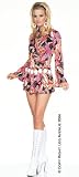 Retro Groove Sexy Adult Halloween Costume 60s 70s Go Go Dancer Disco Dress Bohemian Hippie Outfit