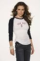 Boston Red Sox Women's -Navy- 3/4 Sleeve Raglan Top - by Alyssa Milano