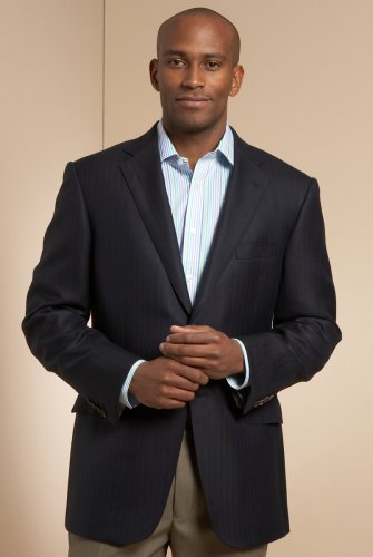 Cashmere Blend Handmade Single Breasted 2 Button Blazer with Silk
