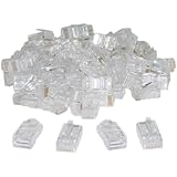 CableWholesale RJ45 CAT 5 Crimp Connector, 100 Pieces Per Bag (31D0-500HD)