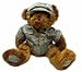 Stuffed 18 plush teddy bear in personalized custom embroidered U.S. Air Force Air Battle Military Uniform-ABU