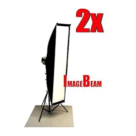 TWO (2) Imagebeam 14x63 35x160cm Strip Rim Softboxes and Two Speedrings For BOWENS Flash Models Gemini Esprit
