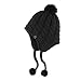 The North Face Ladies Fuzzy Earflap Beanie Hat, Black