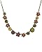 PILGRIM SKANDERBORG, DENMARK Wonderful Necklace With Genuine Crystals Made of Brown Base metal and Multicolor Enamel. Total item weight 15.5g