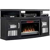 ClassicFlame 26MM5508-NB04 Cantilever TV Stand for TVs up to 65", Embossing Oak (Electric Fireplace Insert sold separately)