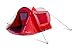 E-volve large 2 Man + 1 PopTent Pop-Up Camping tent (certified fire-retardant) - Red Mocha