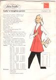 Silver Needles Sewing Pattern, Ladys Longline Jerkin, Sizes 10,12,14,16 bust 32,34,36,38", 82,87,90,97 cm, Pattern Number 10