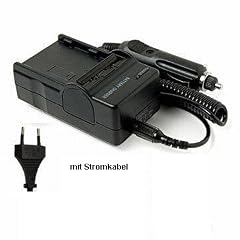 Ladeger�t, Ladekabel und Kfz-Ladekabel passend f�r Panasonic DMWBCF10E Akku f�r Panasonic Lumix DMC-FS1/ DMC-FS4/ DMC-FS6/ DMC-FS7/ DMC-FS10/ DMC-FS11/ DMC-FS12/ DMC-FS15/ DMC-FS25/ DMC-FS30/ DMC-FS33/ DMC-FS62