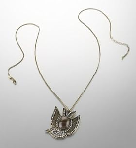 Limited Collection Bird Pendant Diamanté Necklace
