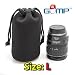 GUMP Großformatigen (L) High Grade schützenden Neopren Objektivtasche forCanon, Leica, Nikon, Olympus, Panasonic, Pentax, Samsung, Sigma, Sony, Tamron, Tokina-Objektive Objektive etc. - Haken und Gürtelschlaufe