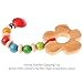 Grimm's Natural Wood European Baby Teether Grasping Toy (Smooth Flower)