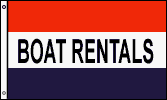 NEOPlex 3' x 5' Boat Rentals Business Flag