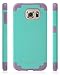 Galaxy S6 Case - Fosmon HYBO-DUOC Slim Fit Dual-Layer Hybrid Case for Samsung Galaxy S6 (Purple / Teal)