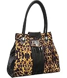 ''Leopard and Patent Croc'' Tote