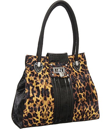 Leopard and Patent Croc Tote