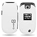 CoverON(TM) Hard Cover Case with WHITE RUBBERIZED for LG VN150 REVERE 2 With PRY- Triangle Case Removal TooL