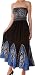 Batik Print Embroidered Sleeveless Smocked Tube Top Long Dress